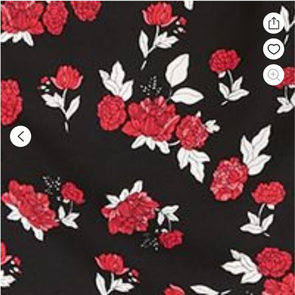 Maison Jules Womens |0| Floral Shift Dress w/Button-off Collar - Picture 3 of 9